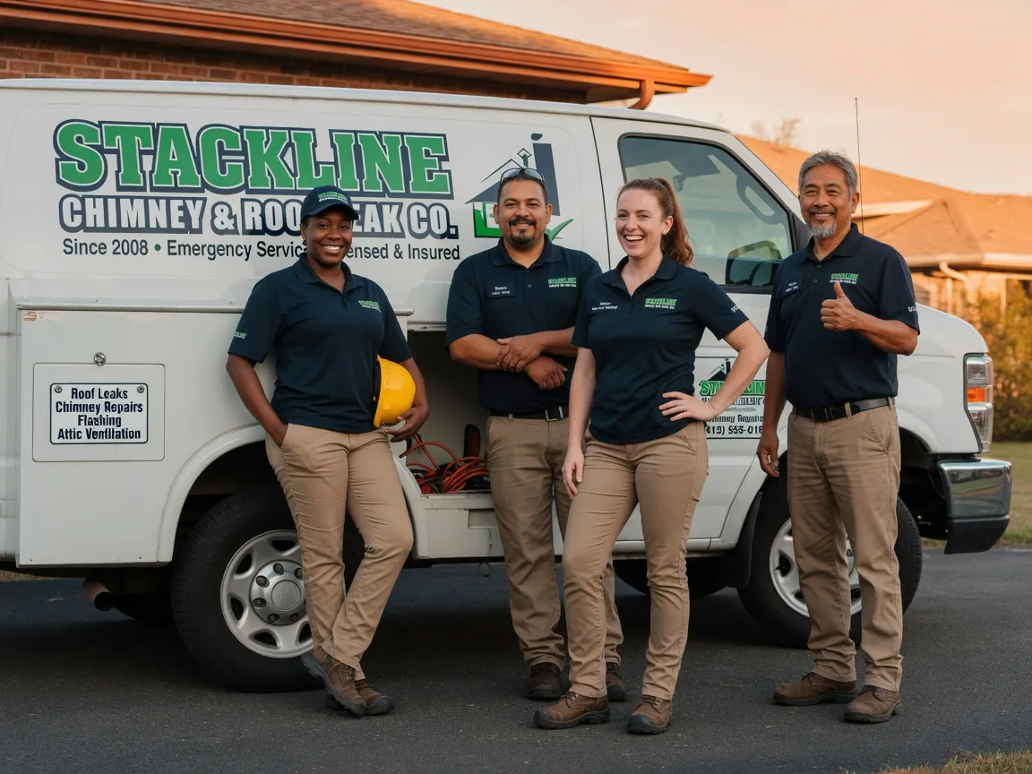 Chimney flashing repair company in Bethel, OK